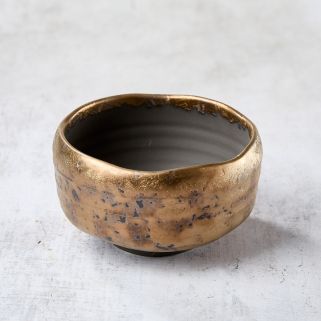 Matcha tea bowl, KINTATAKI pattern