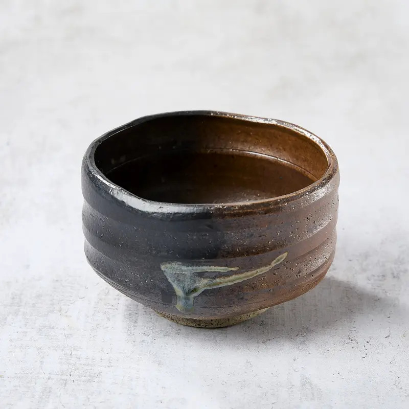 Matcha tea bowl, Bizen pattern Matcha tea bowl, Bizen pattern