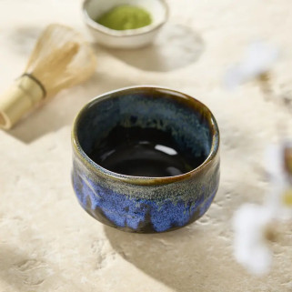 Matcha negru și albastru ceai Bowl