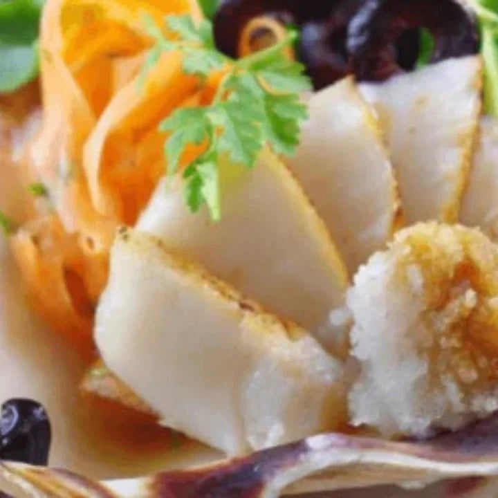Salade de Saint-Jacques, sauce yuzu ponzu