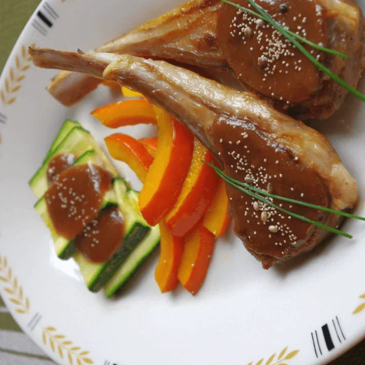 Dengaku de légumes et agneau