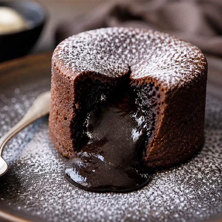 Fondant au chocolat et sésame noir