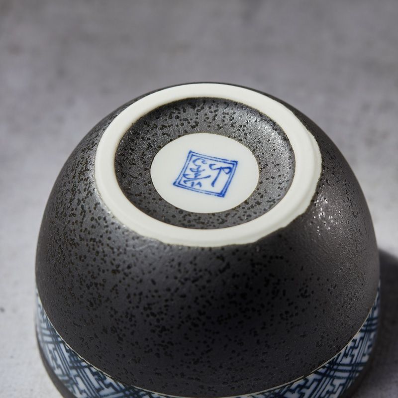 Chawan-mushi-kulho, black crystal -kuvio