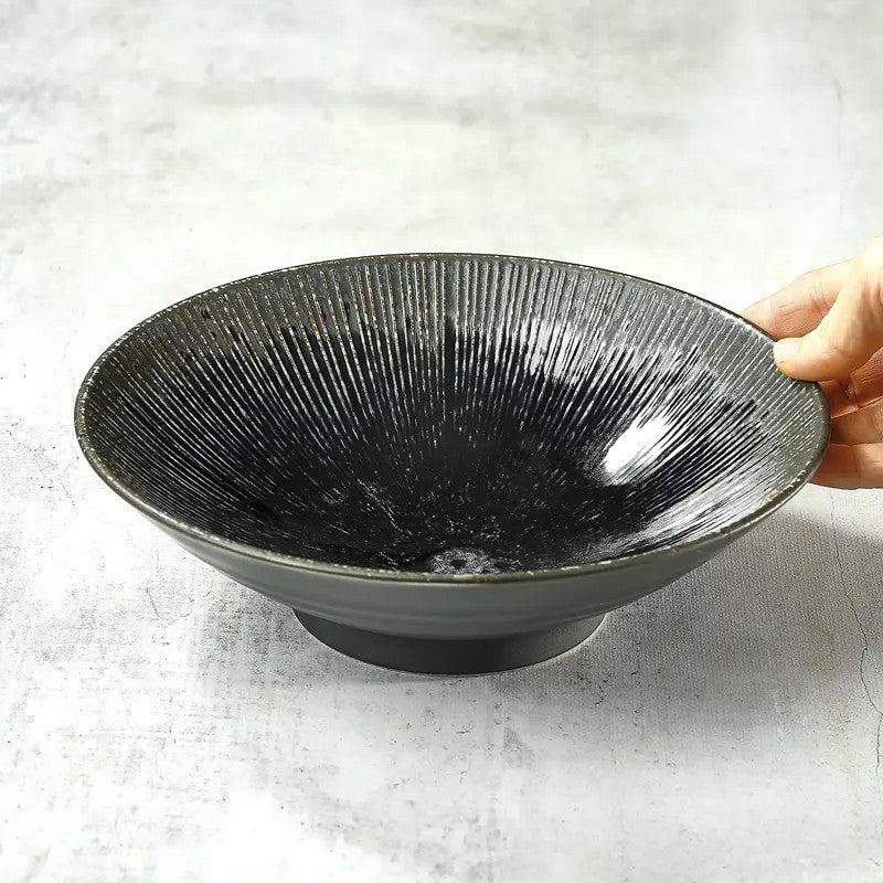 Japanischer Teller Udon/Somen – Porzellan 21,4cm – Membachi
