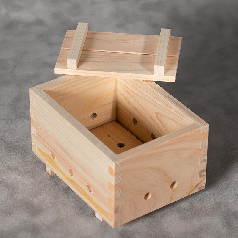 Pressa per tofu o riso in legno di cipresso Hinoki Attrezzatura