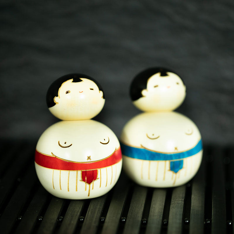 Kokeshi-Puppe Sumo Kokeshi-Puppe