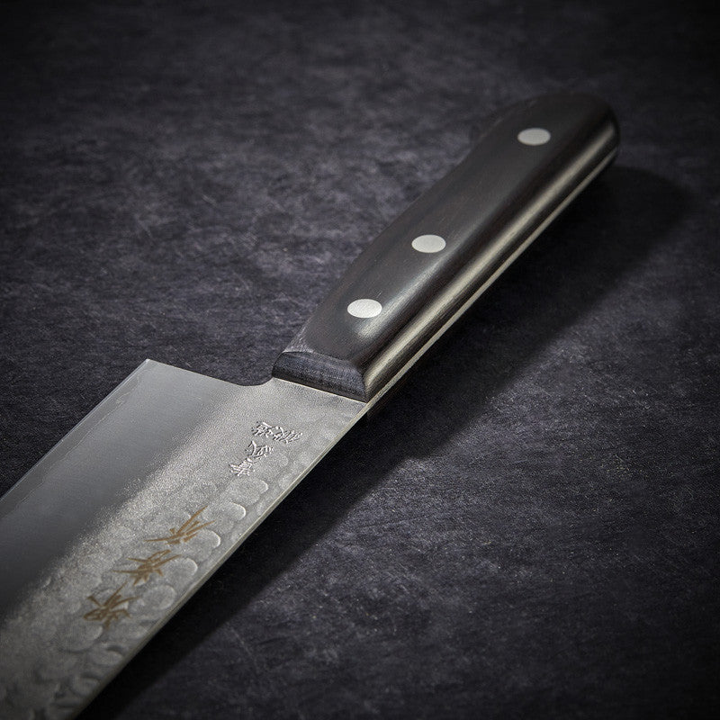 Nakiri vegetable knife, hammered blade 165 mm