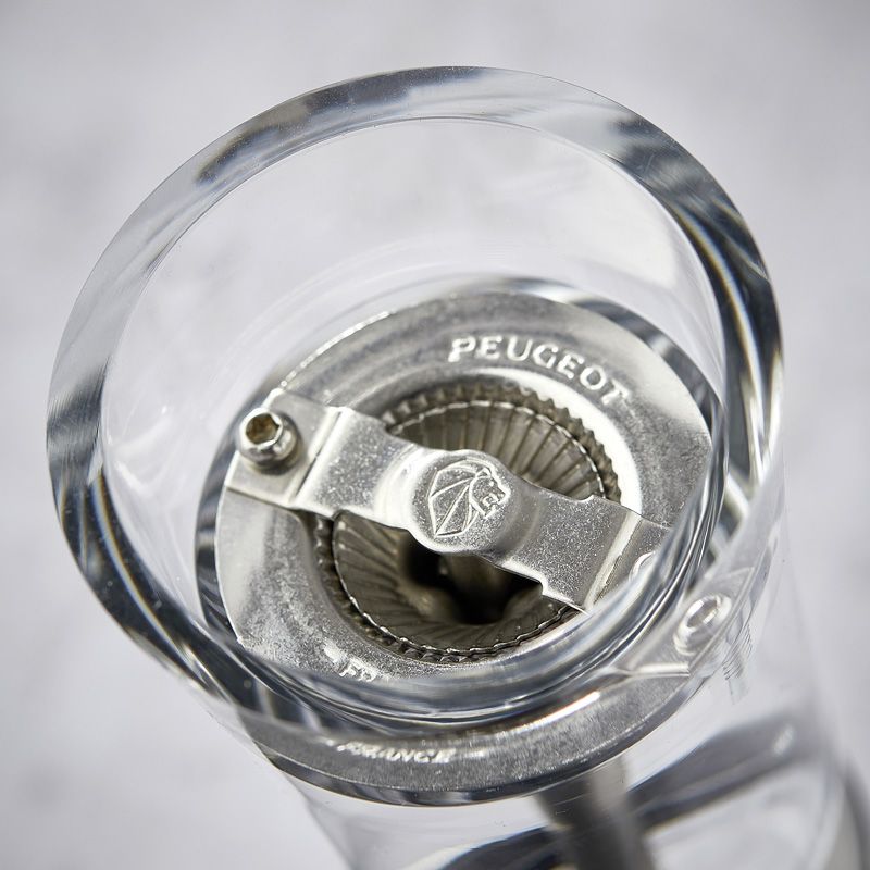 Duo-Mühlen Pfeffer/Salz 14 cm Transparent