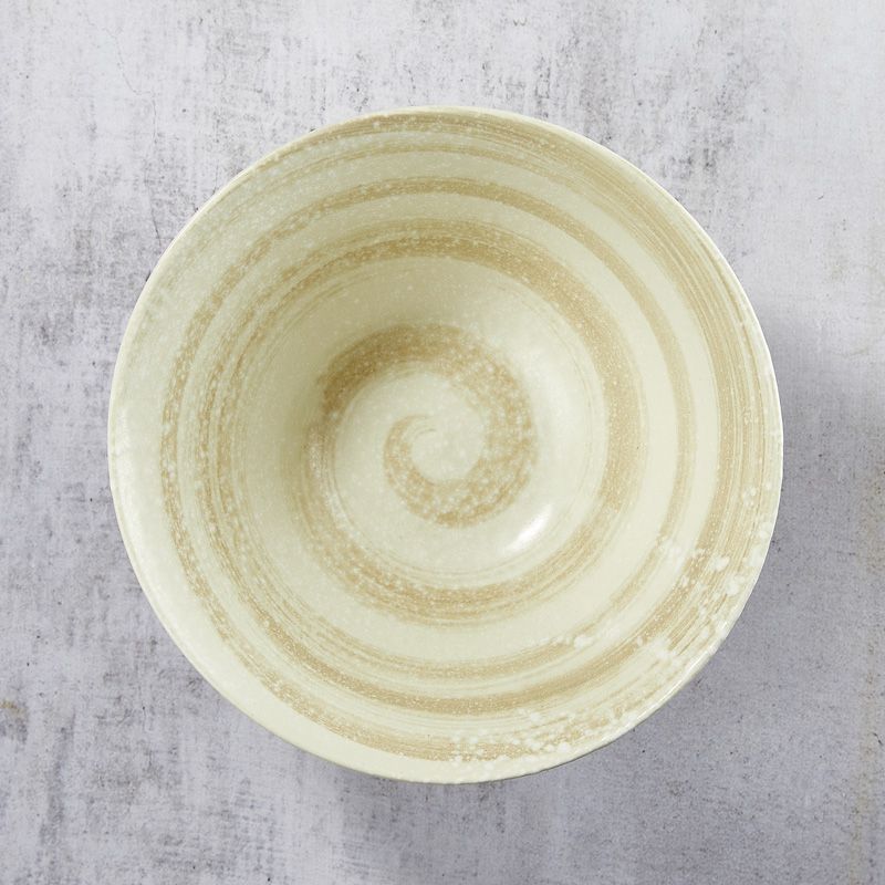 Tigela de rāmen, porcelana Minoyaki, motivo HORITOKUSASHIRO