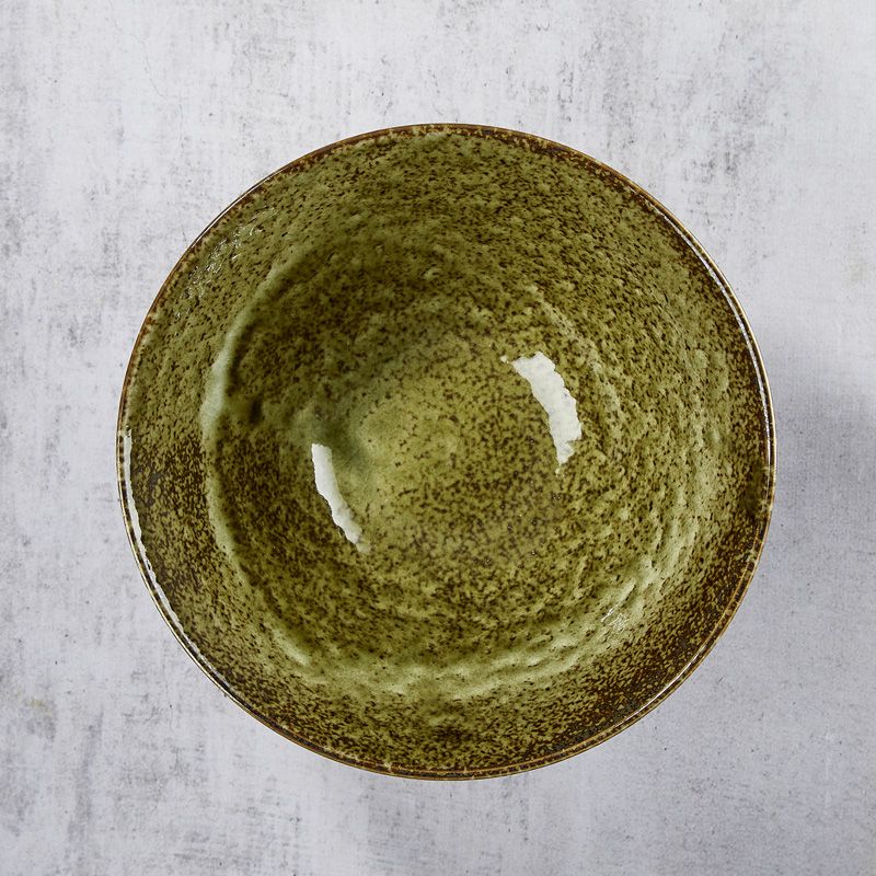 Tigela de rāmen, porcelana Minoyaki, motivo SHINRYOKU