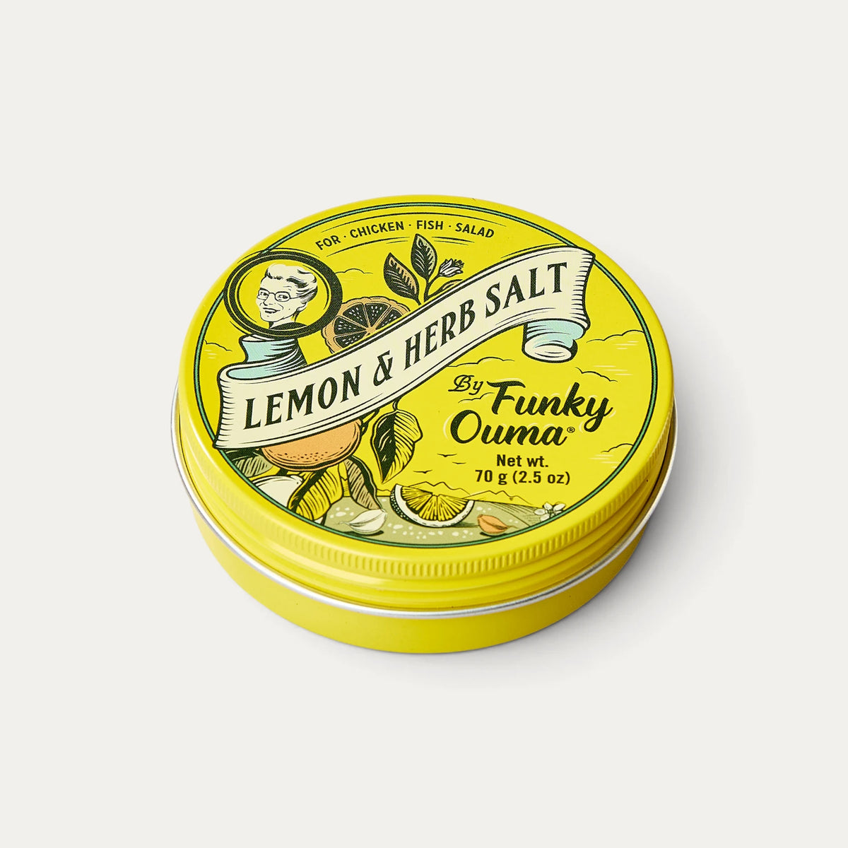 Sal de limão e ervas aromáticas