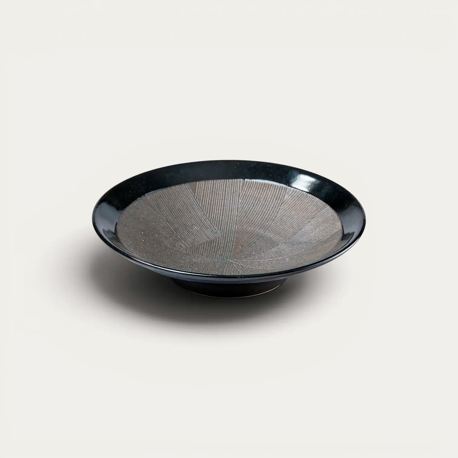 Teller kushime membachi kuro shumaki Ø 27,0 cm, Tiefe 6,2 cm