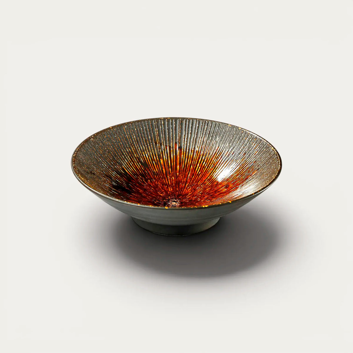 Teller für Somen, Udon … Schwarz, Ø 21,4 cm, Tiefe 5,2 cm