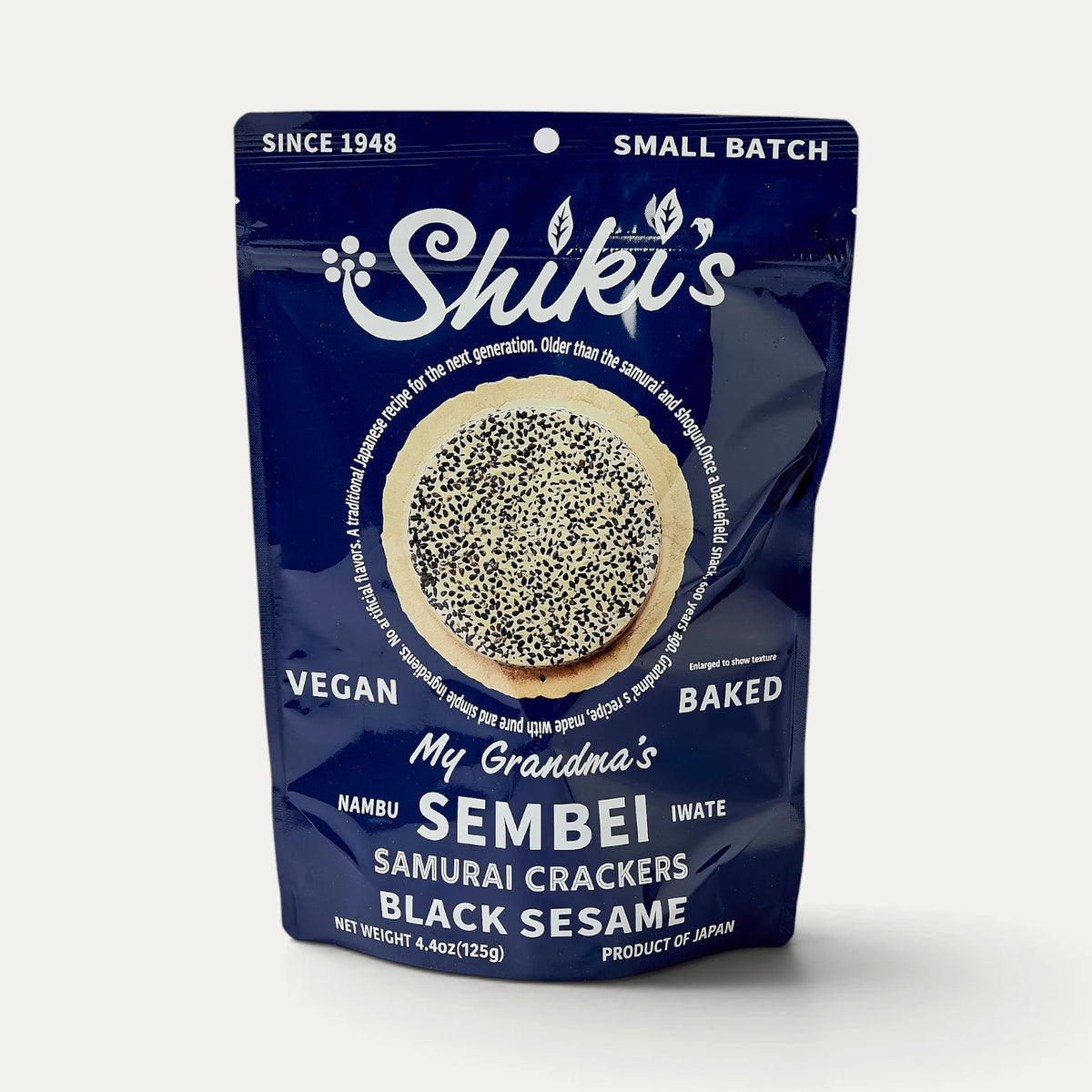 Shiki’s Nambu sembei with black sesame - 125g