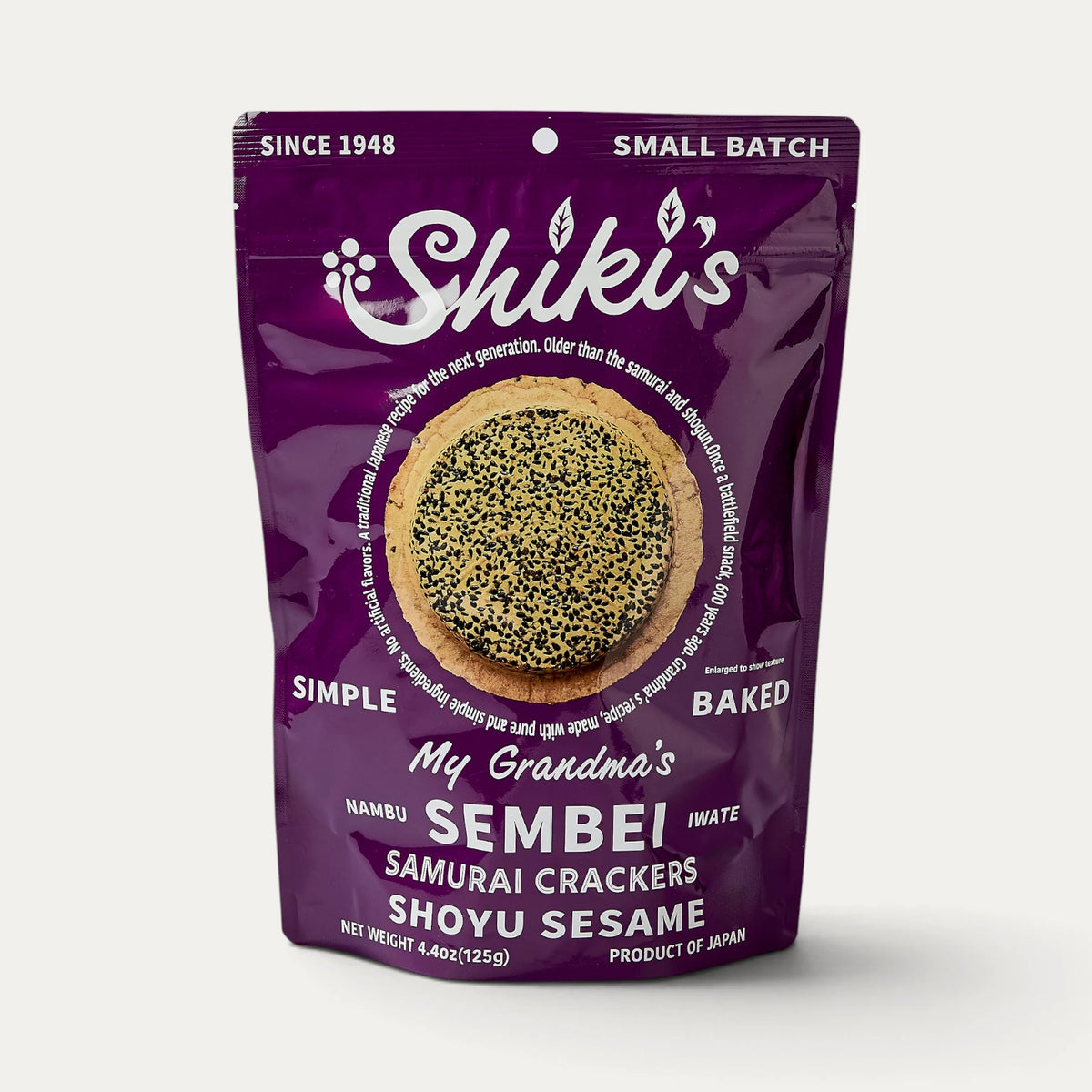 Nambu sembei Shiki's com sésamo e molho de soja - 125 g