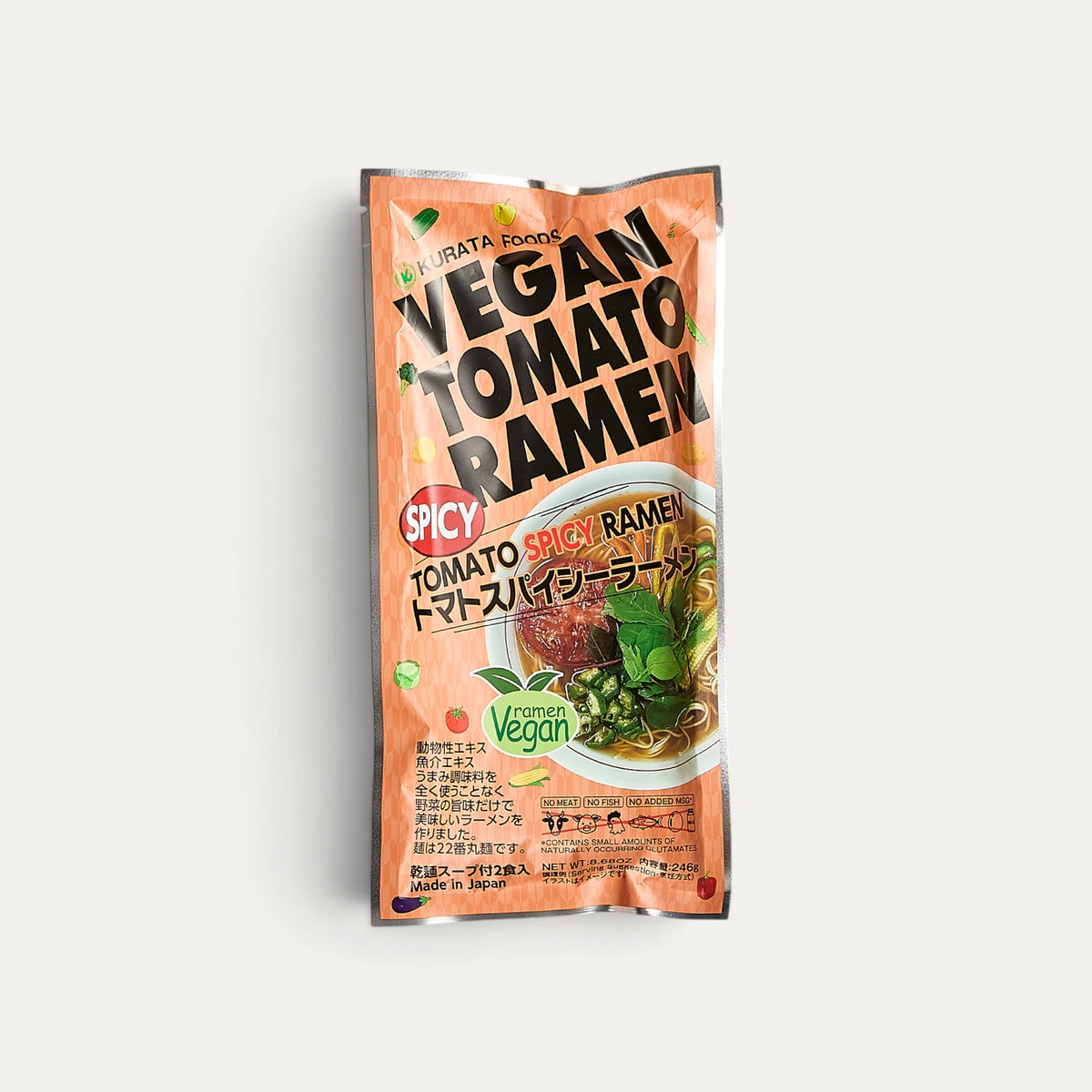 Ramen Tomate scharf vegan - 2 Portionen - 246g