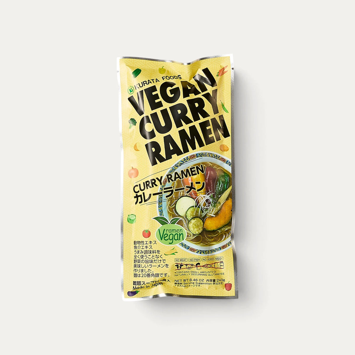 Ramen de curry vegano - 2 raciones - 240g