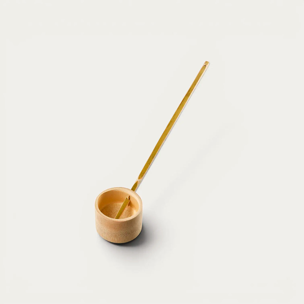 Concha bambu (L) SASHI-TOHSHI-HISHAKU para cerimónia do chá matcha