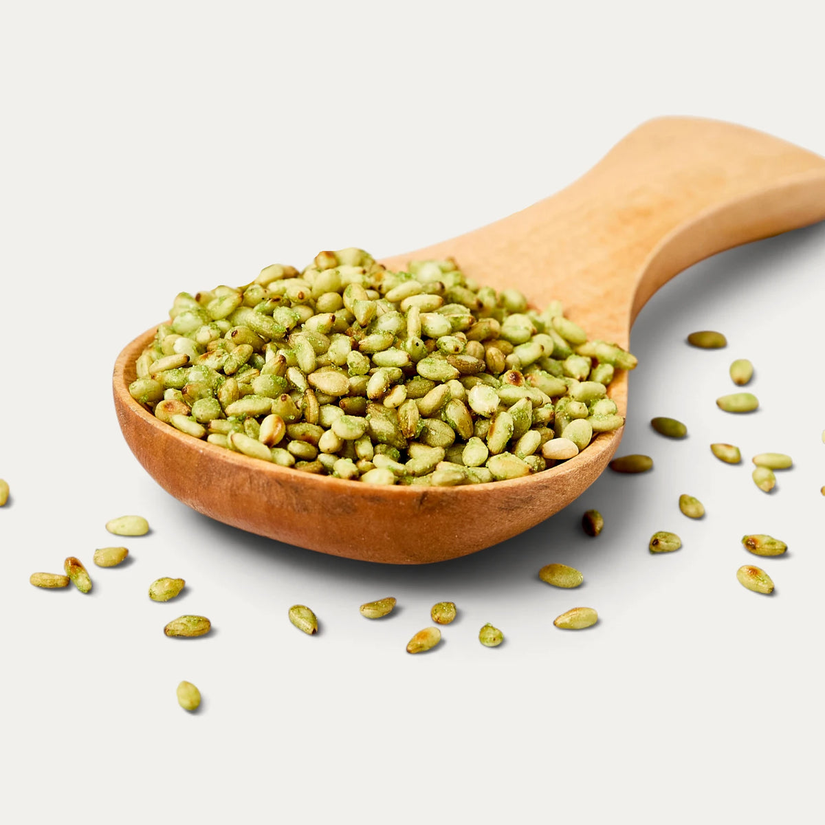 Toasted sesame seeds flavoured with Wasabi