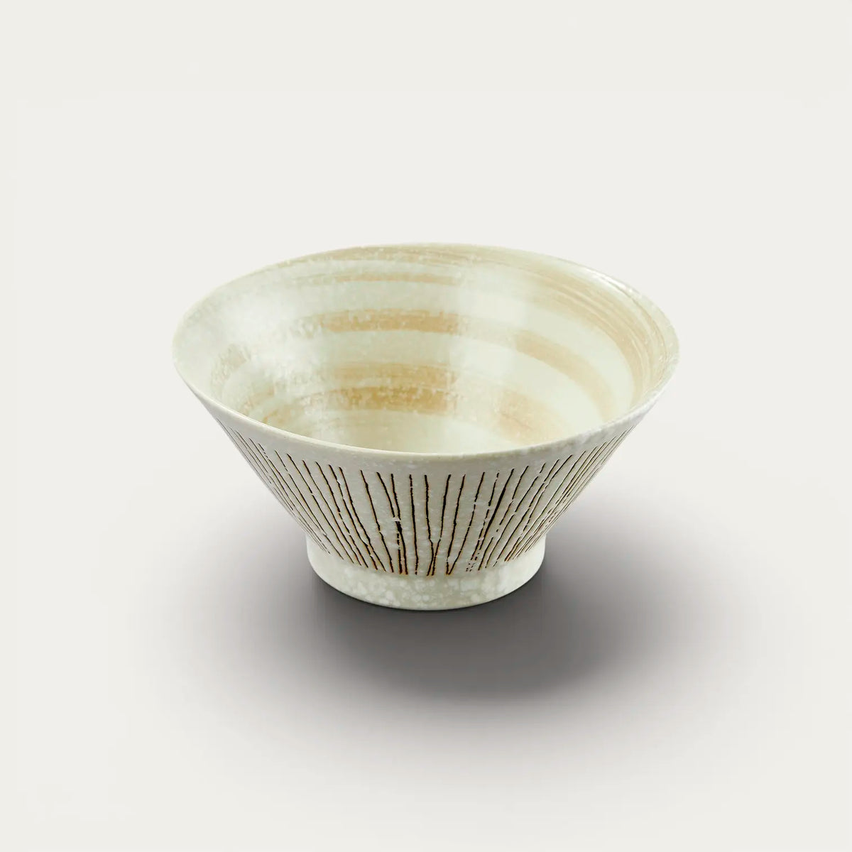 Tigela para rāmen, porcelana Minoyaki, motivo HORITOKUSASHIRO