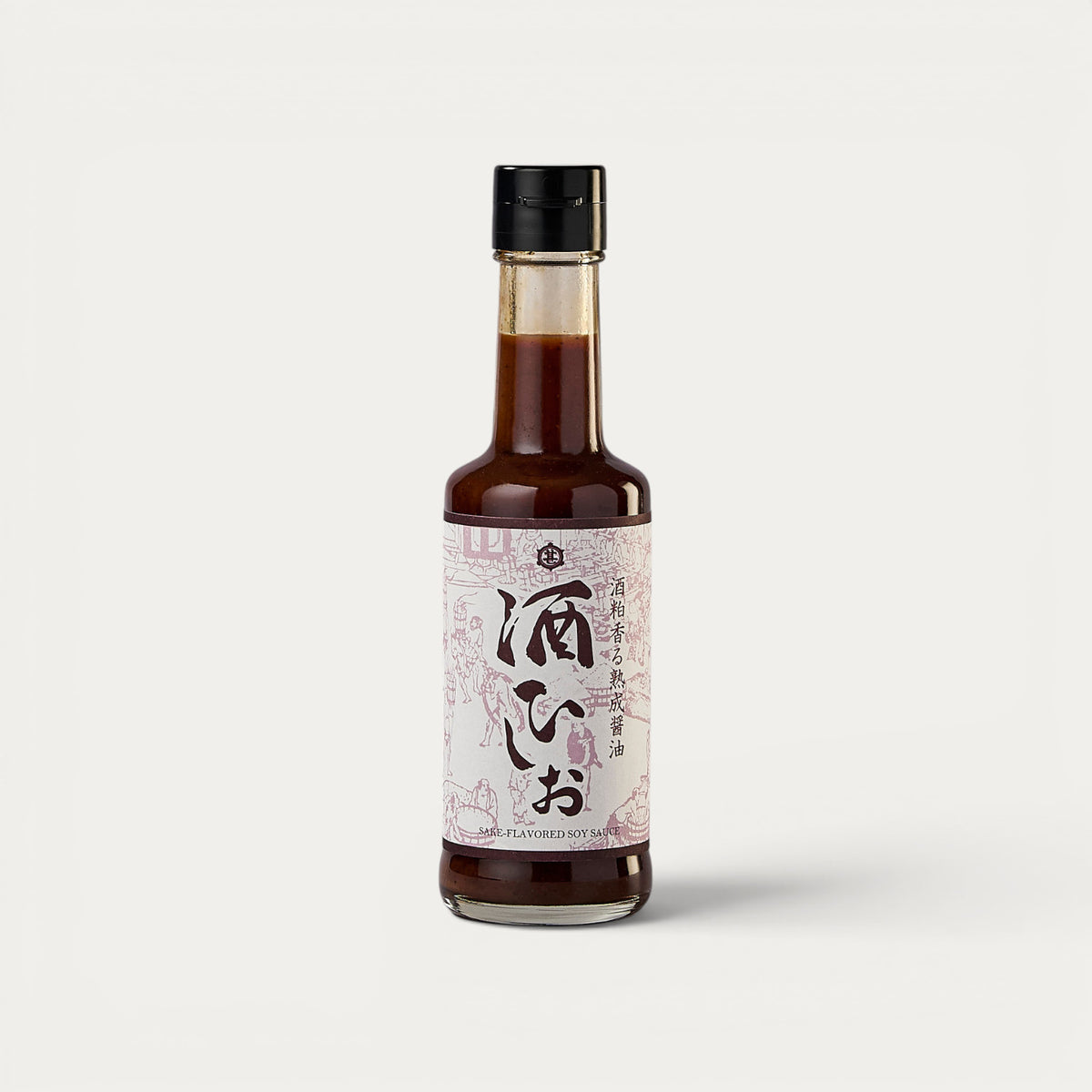 Molho de soja SAKE HISHIO com borras de saké de arroz vermelho, 200 ml