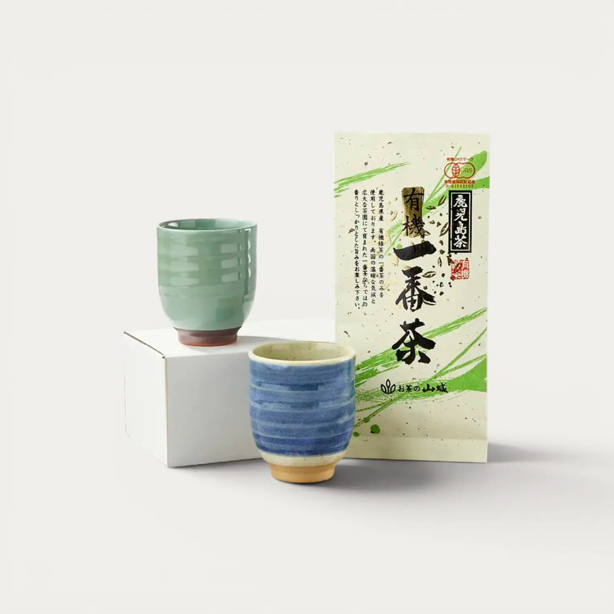 Pack Duas chávenas de chá + Chá verde Bio Ichibancha