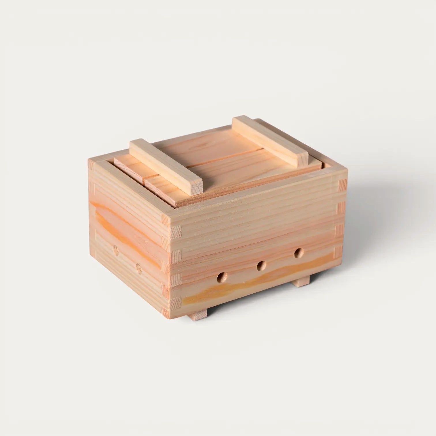 Tofu- oder Reispresse aus Hinoki-Zypressenholz