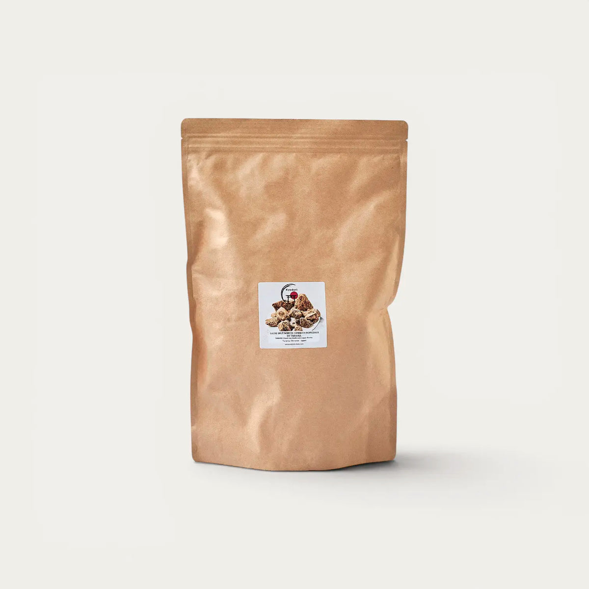 Sucre noir Kokuto affiné brut de canne en morceaux, TARAMA- 1kg
