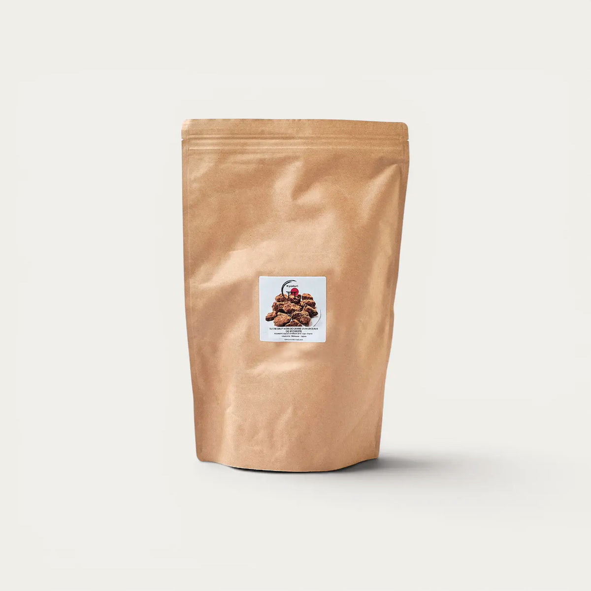 Sucre noir Kokuto affiné brut de canne en morceaux, IRIOMOTE - 1kg