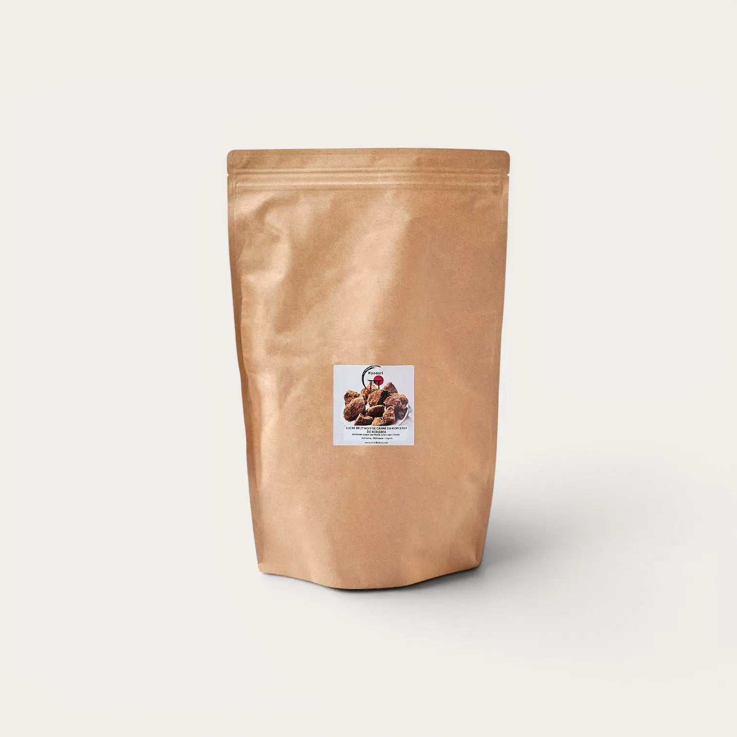 Sucre noir Kokuto affiné brut de canne en morceaux, KOHAMA - 1kg