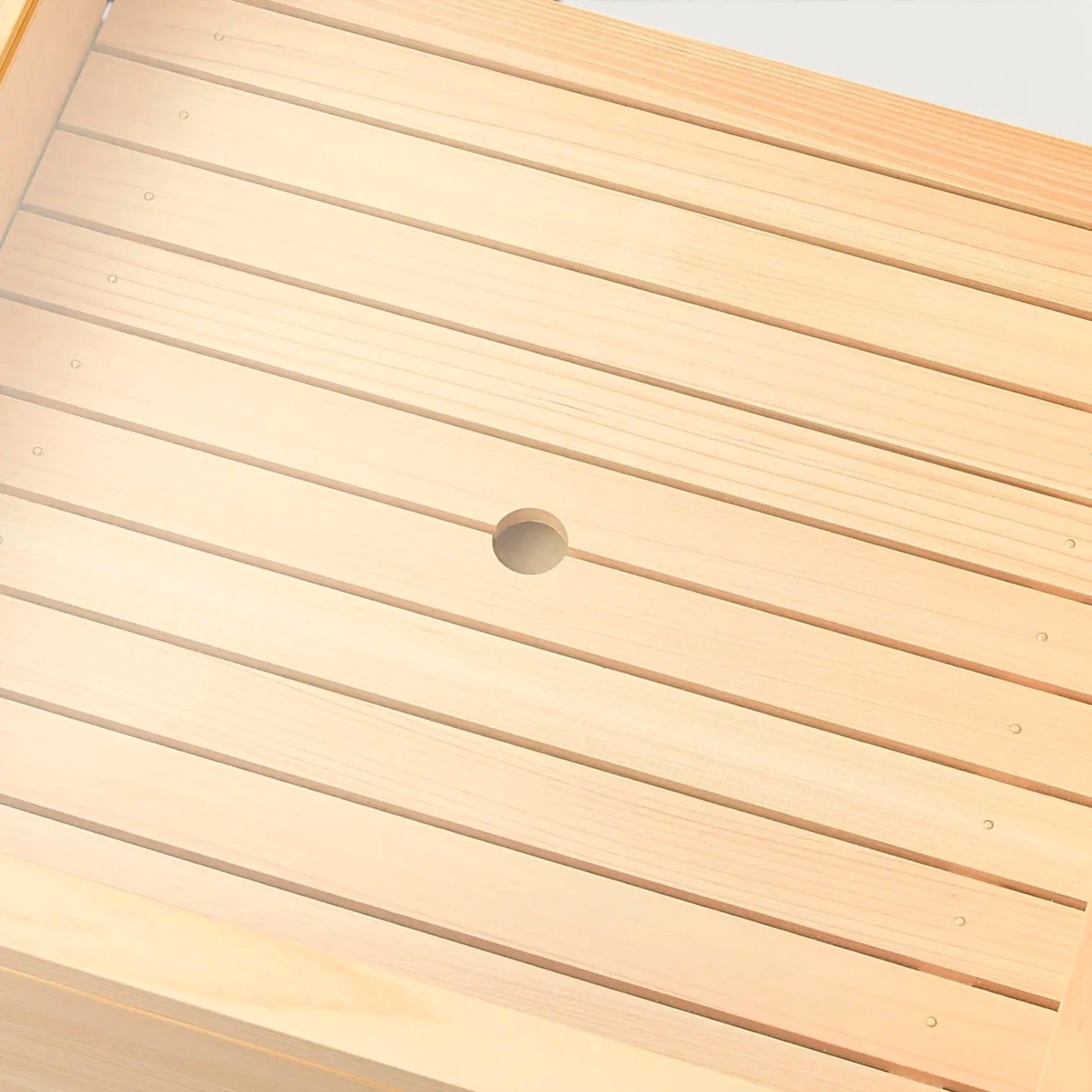 Sushi Neta Box de madera de Hinoki con bisagras, Talla S