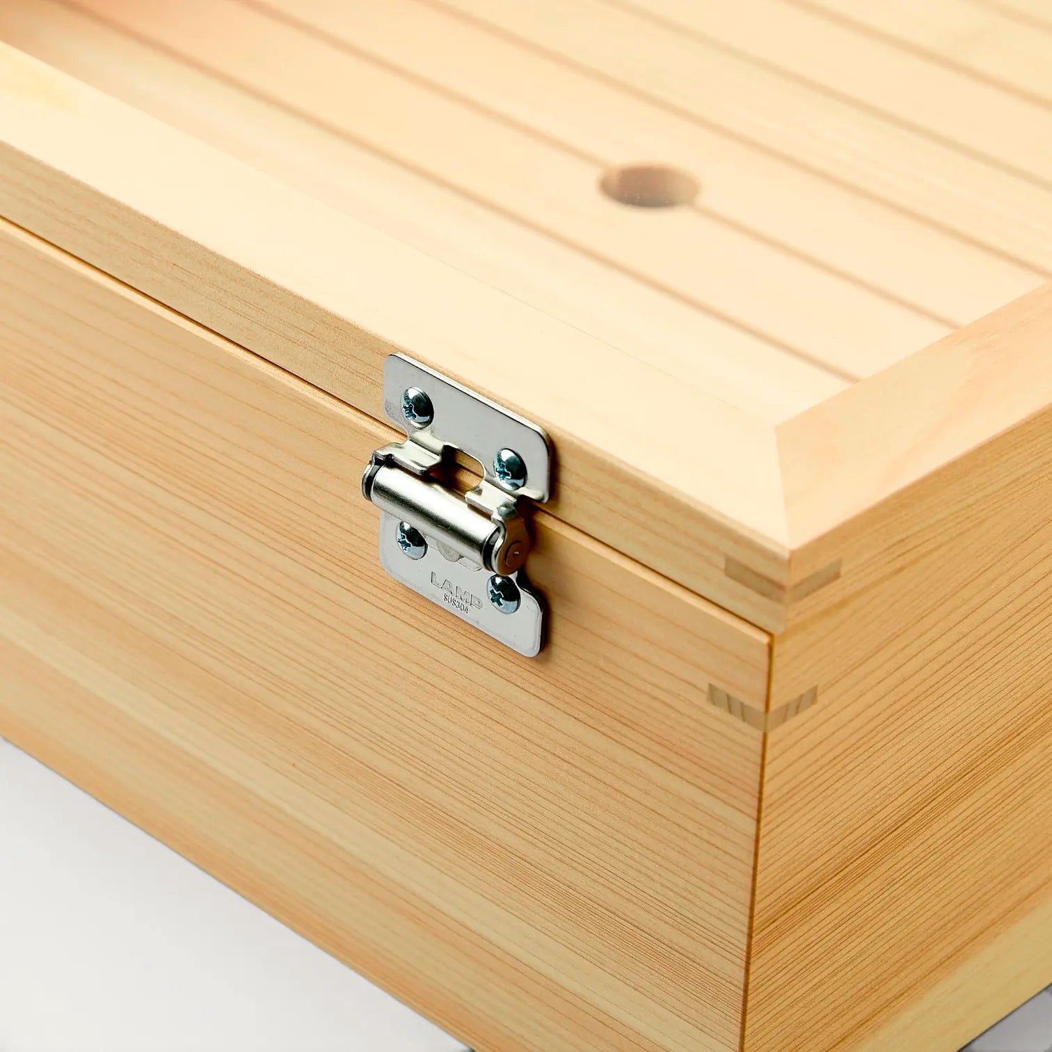 Sushi Neta Box en bois de Hinoki avec charnières, Taille S
