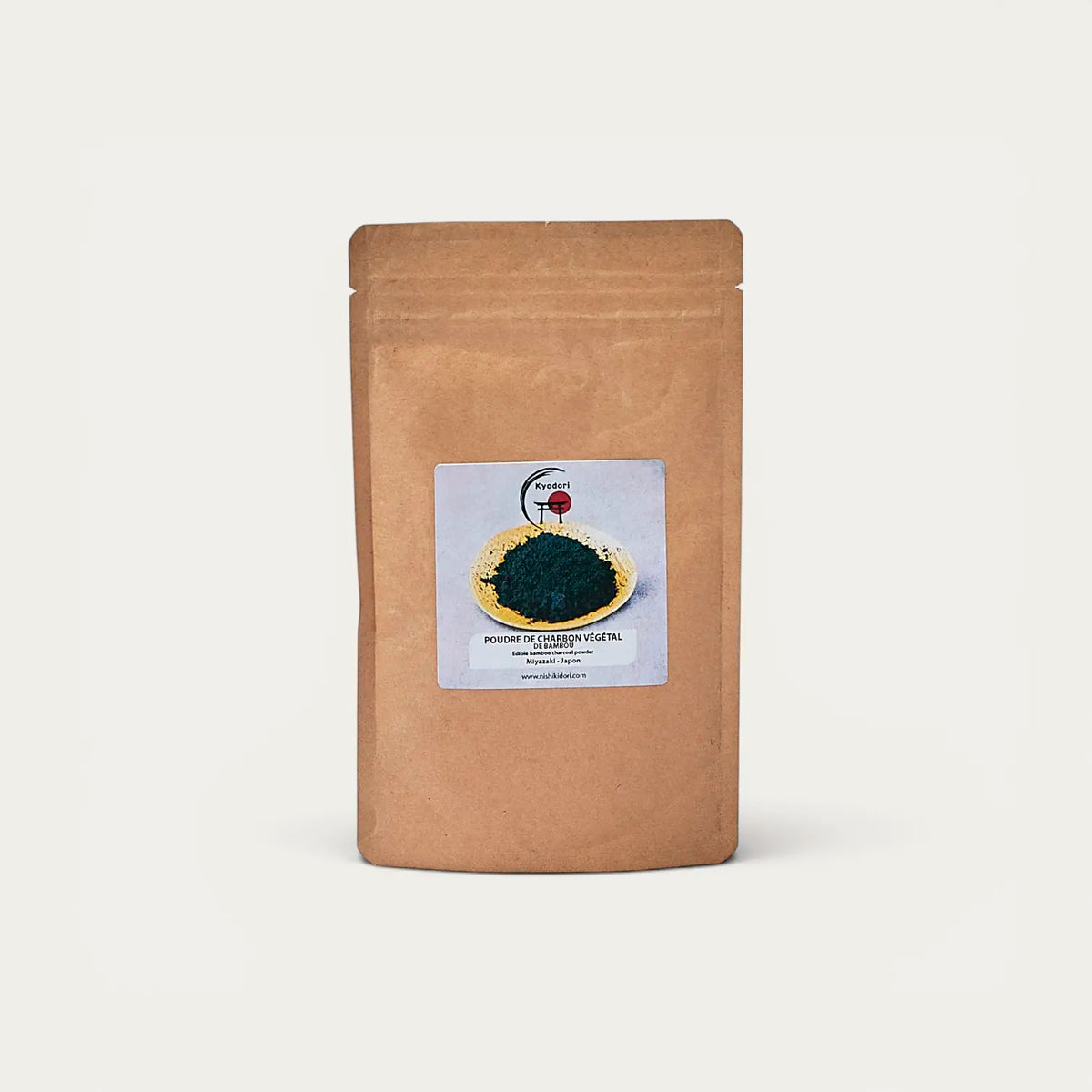Pó de carvão vegetal de bambu