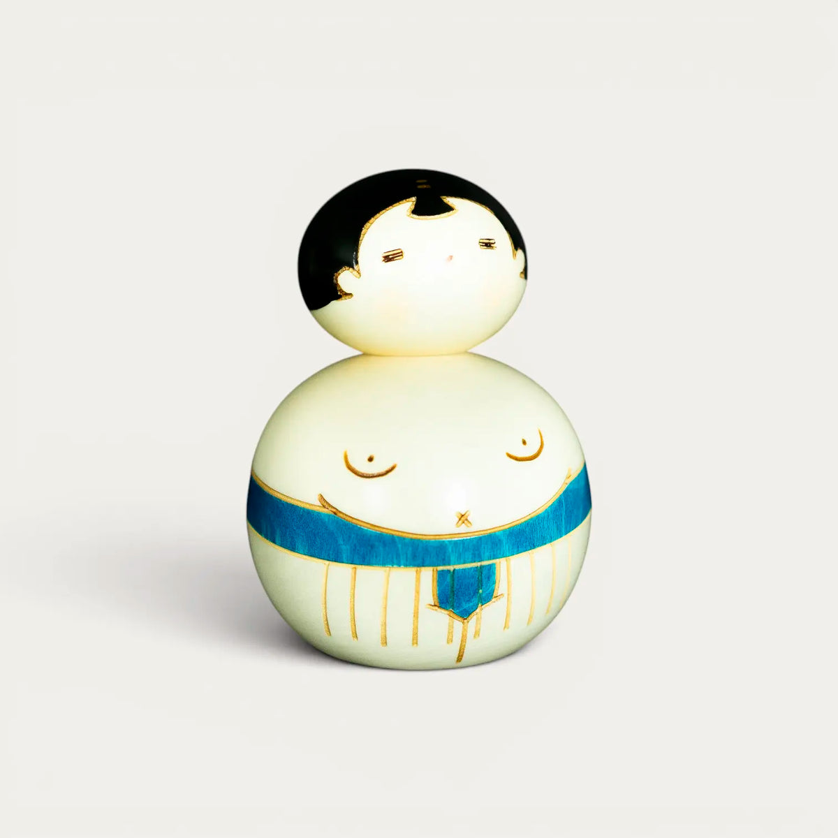 Osumo-san (sumo giapponese) blu